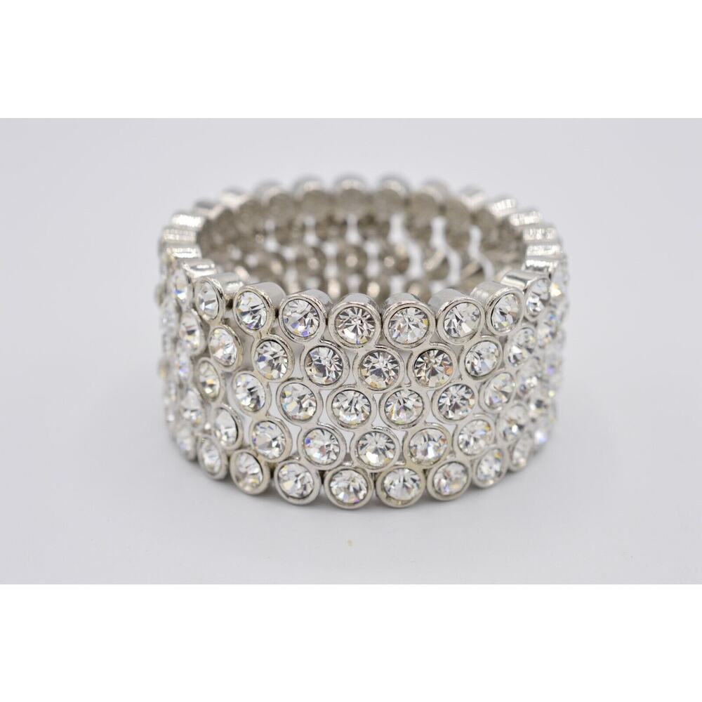 Statement Bracelet Sparkling Rhinestone Crystal S… - image 6